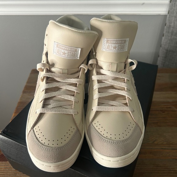 Converse Pro Leather High Top Sneakers Casual Shoes Light Dune Size 10 - Picture 2 of 9